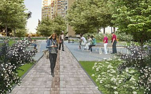 Благоустроенная территория