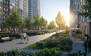 Благоустроенные аллеи и парк