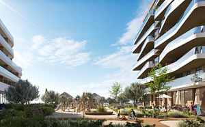 Детская зона отдыха с игровым комплексом